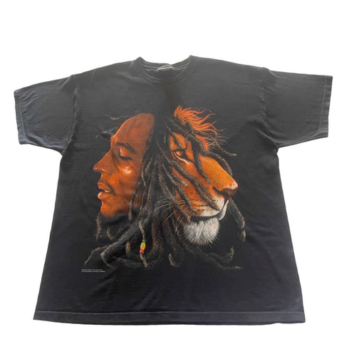 Bob Marley Lion Tee - Men's Sz XXL - CaribeHeart Vintage