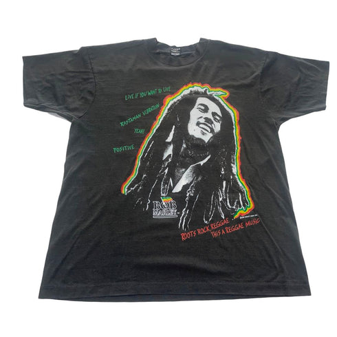 Bob Marley Tee - Men's Sz XL - CaribeHeart Vintage