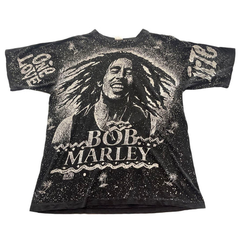Bob Marley Tee - Women's Sz L - CaribeHeart Vintage