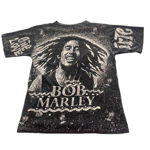Bob Marley Tee - Women's Sz L - CaribeHeart Vintage