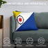 Bonaire Flag Throw Pillow - CaribeHeart Bonaire