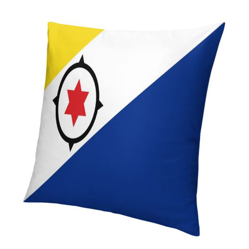 Bonaire Flag Throw Pillow - CaribeHeart Bonaire