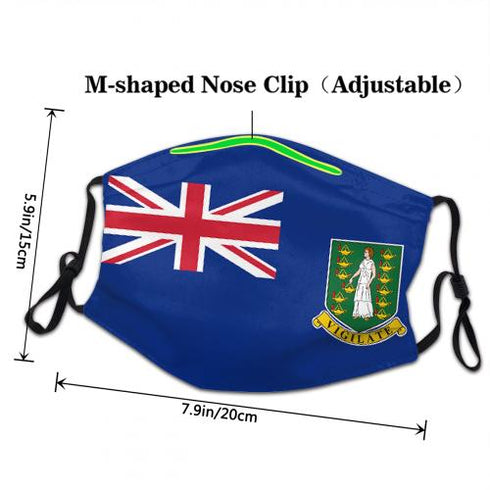 British Virgin Islands Face Covering - CaribeHeart British Virgin Islands