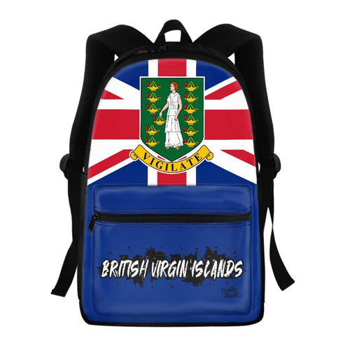 British Virgin Islands Flag Backpack British Virgin Islands Enlarged