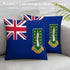 British Virgin Islands Flag Throw Pillow - CaribeHeart British Virgin Islands
