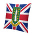 British Virgin Islands Flag Throw Pillow - CaribeHeart British Virgin Islands