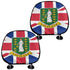 British Virgin Islands Headrest Cover - CaribeHeart British Virgin Islands