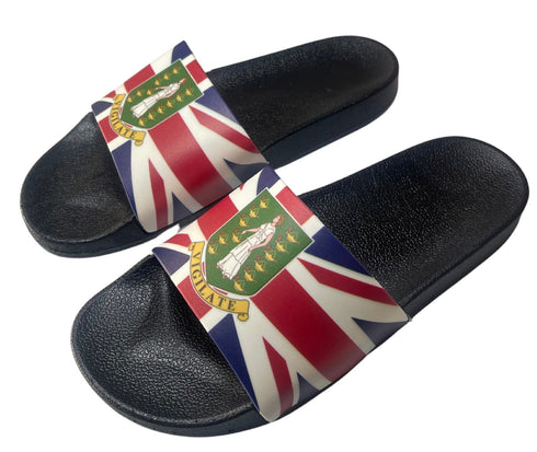 British Virgin Islands Slide Sandals - CaribeHeart British Virgin Islands