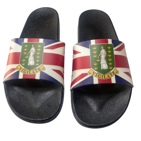 British Virgin Islands Slide Sandals - CaribeHeart British Virgin Islands