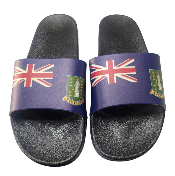British Virgin Islands Slide Sandals - CaribeHeart British Virgin Islands