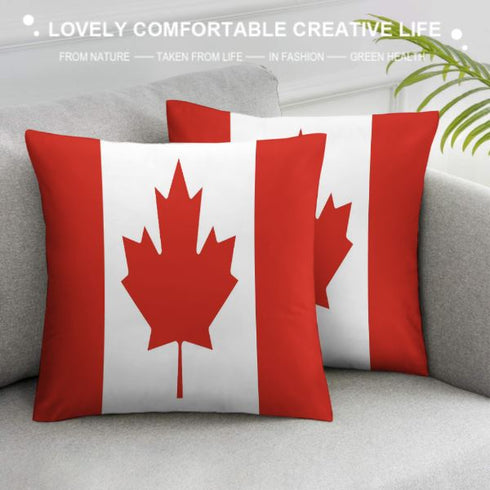 Canada Flag Throw Pillow - CaribeHeart Canada