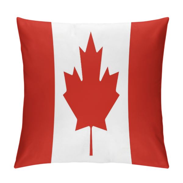 Canada Flag Throw Pillow - CaribeHeart Canada