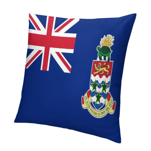 Cayman Islands Flag Throw Pillow - CaribeHeart Cayman Islands