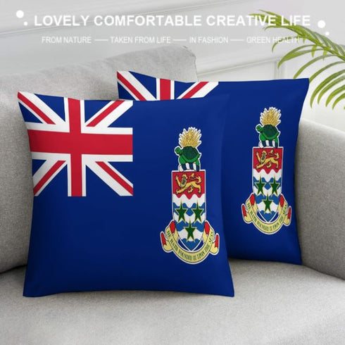 Cayman Islands Flag Throw Pillow - CaribeHeart Cayman Islands