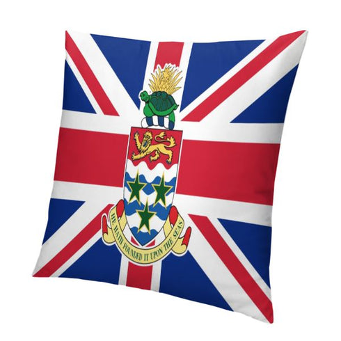 Cayman Islands Flag Throw Pillow - CaribeHeart Cayman Islands