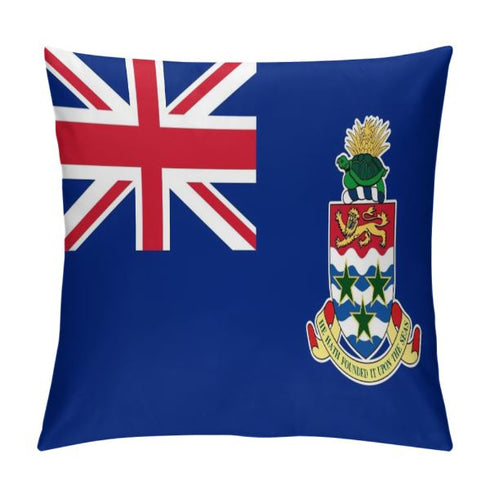 Cayman Islands Flag Throw Pillow - CaribeHeart Cayman Islands