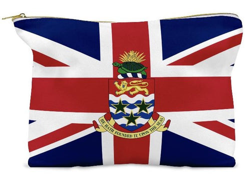 Cayman Islands Make-Up Cosmetic Pouch - CaribeHeart Cayman Islands