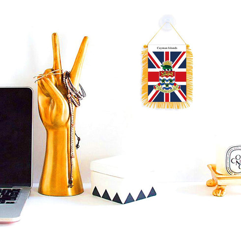 Cayman Islands Rearview Mirror Flag - CaribeHeart Cayman Islands