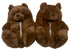 Chocolate Teddy Slippers - CaribeHeart Teddy
