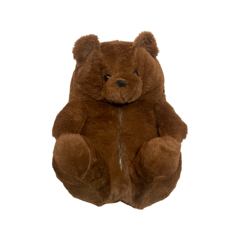 Chocolate Teddy Slippers - CaribeHeart Teddy