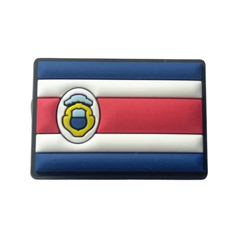 Costa Rica Flag Shoe Charm - CaribeHeart Costa Rica