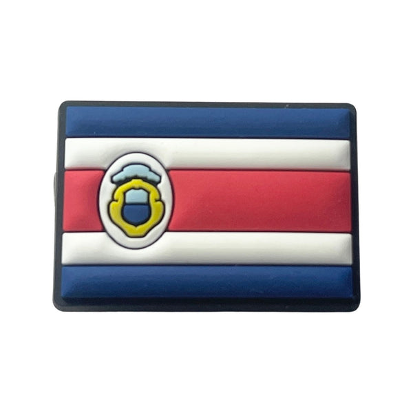 Costa Rica Flag Shoe Charm - CaribeHeart Costa Rica