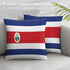Costa Rica Flag Throw Pillow - CaribeHeart Costa Rica