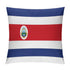 Costa Rica Flag Throw Pillow - CaribeHeart Costa Rica