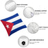 Cuba Flag Throw Pillow - CaribeHeart Cuba