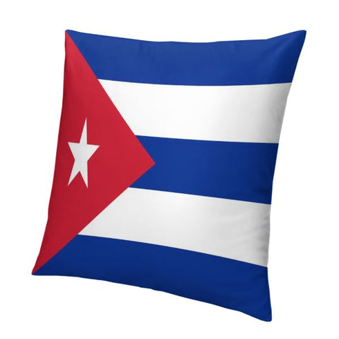 Cuba Flag Throw Pillow - CaribeHeart Cuba
