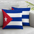 Cuba Flag Throw Pillow - CaribeHeart Cuba