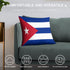Cuba Flag Throw Pillow - CaribeHeart Cuba