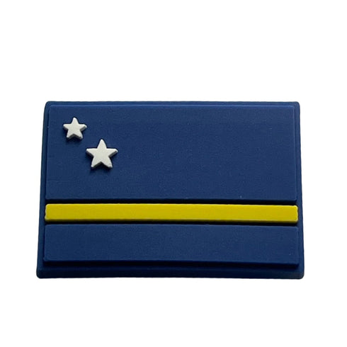 Curacao Flag Shoe Charm - CaribeHeart Curacao