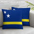 Curacao Flag Throw Pillow - CaribeHeart Curacao