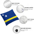 Curacao Flag Throw Pillow - CaribeHeart Curacao