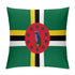 Dominica Flag Throw Pillow - CaribeHeart Dominica