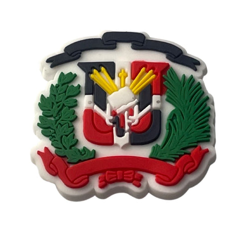 Dominican Republic Coat Of Arms Shoe Charm - CaribeHeart Dominican Republic