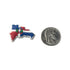 Dominican Republic Flag Map Shoe Charm - CaribeHeart Dominican Republic