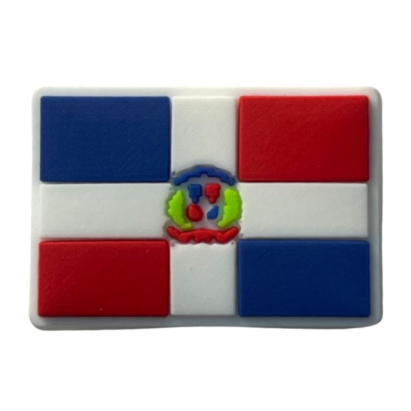 Dominican Republic Flag Shoe Charm - CaribeHeart Dominican Republic