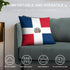 Dominican Republic Flag Throw Pillow - CaribeHeart Dominican Republic