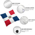 Dominican Republic Flag Throw Pillow - CaribeHeart Dominican Republic
