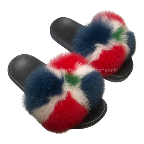 Dominican Republic Fluffy Slipper - CaribeHeart Dominican Republic