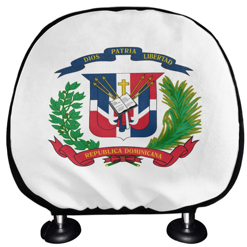 Dominican Republic Headrest Cover - CaribeHeart Dominican Republic