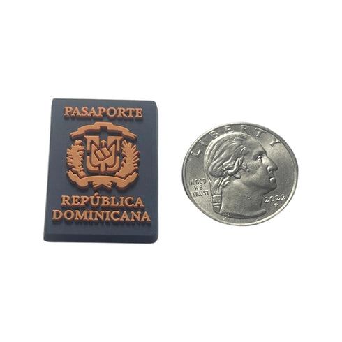 Dominican Republic Passport Shoe Charm - CaribeHeart Dominican Republic