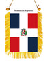 Dominican Republic Rearview Mirror Flag - CaribeHeart Dominican Republic