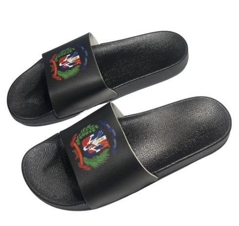 Dominican Republic Slide Sandals - CaribeHeart Dominican Republic