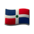 Dominican Republic Wavy Flag Shoe Charm - CaribeHeart Dominican Republic