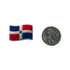 Dominican Republic Wavy Flag Shoe Charm - CaribeHeart Dominican Republic