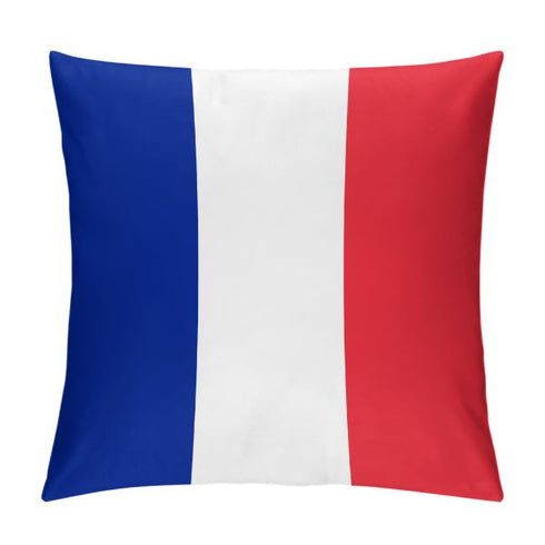 France Flag Throw Pillow - CaribeHeart France