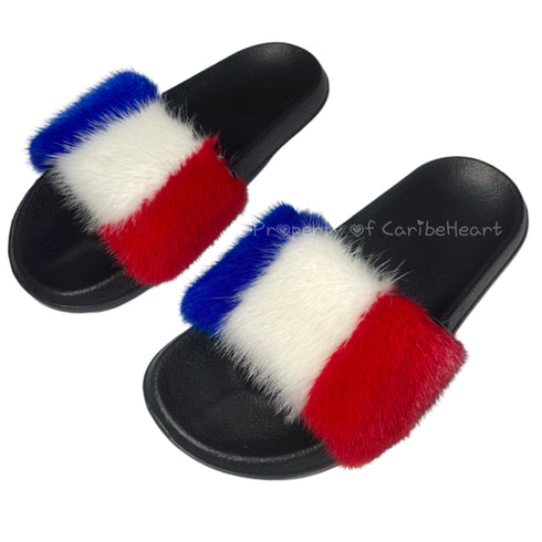 France Mink Slipper - CaribeHeart France